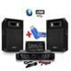 Pack sono 480W + table de mixage + 2  HP + mic+ Clé USB 32G