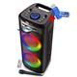 Enceinte Autonome Lumineuse Avec Lecteur CD Inovalley MS06-CD-XXL - Bluetooth 5.0 / USB - 1000W - Karaoké RADIO FM+ Clé USB 32G