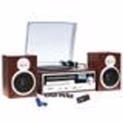 Chaîne Hifi Inovalley CH14E tourne disque vinyle 80W Cd Bluetooth FM et USB + télécommande + clé USB