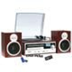 Chaîne Hifi Inovalley CH14E tourne disque vinyle 80W Cd Bluetooth FM et USB + télécommande + clé USB