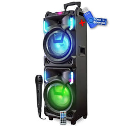 INOVALLEY MS01XXL Enceinte Nomade Karaoke Trolley - bluetooth - 800W+clé USB 32Go