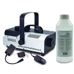 Machine à fumée Karma DJ902 - FOGGER 900W Capacité 1L Télécommandes sans fil/filaire - jusquà 260 m3/min de fumée - 1L INCLUS