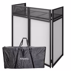 Support DJ pliable - Ibiza DS30 - Avec étagère pour poser les appareils - 1110 x 520 x 1050mm - sac de transport