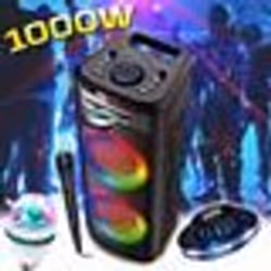 Enceinte Autonome - Inovalley - MS06-CD-XXL - Bluetooth 5.0 - 1000W - Karaoké RADIO FM