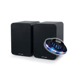 Enceintes bibliotheque - Muse M-620 SH - 150W Bluetooth USB Entrée Optique RCA Coaxiale réglage Aigus/Graves Lumière Ovni