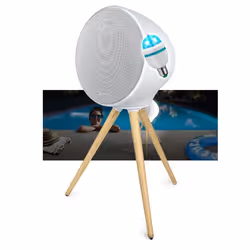 Enceinte portable Muse ML-655 BT 100W sur Batterie Bluetooth LED Color  -IPX4 Resistance aux projections deau Light DIAMS