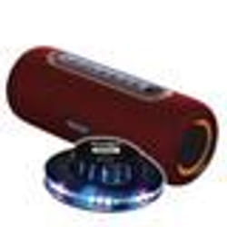 Enceinte Nomade LEDWOOD XTREM140 LD-XT140BT-RED 100W / 10W RMS Bluetooth 5.0 TWS - Etanche IPX5 Autono. 6H Jeu Lumière Ovni