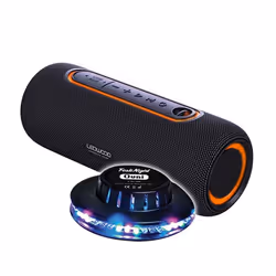 Enceinte Nomade LEDWOOD XTREM140 LD-XT140BT-BLACK 100W/10W RMS Bluetooth 5.0 TWS Etanche IPX5  Autono. 6H Jeu Lumière Ovni