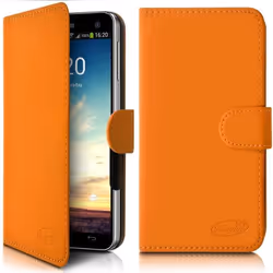 Etui Portefeuille Universel S Couleur Orange pour Logicom Link