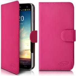 Etui Portefeuille Universel S - INFINIX - Logicom Link - Rose Fushia - Semi-rigide - Aimantée