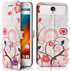 Etui de Protection - Logicom - Le Wave 4 - Design Original - Fermeture Aimantée - Couleur Blanc