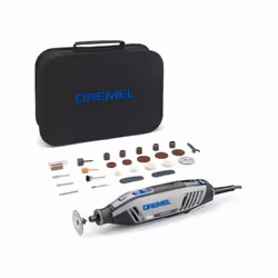 Ce coffret est composé d'outil polyvalent Dremel 4250, accompagné de 35 accessoires et d'un sac en tissu approprié pour les p ...