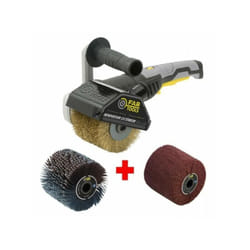 Rénovateur REX120C + brosse lanieres abrasives et fibre synthétique – Pour bois et métal - Surfaces planes ou - Fartools