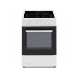 Cuisiniere Oceanic vitrocéramique 50 x50 - four convection naturelle - four 48L - blanc