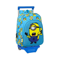 Cartable à roulettes Minions Minionstatic Bleu (26 x 34 x 11 cm)