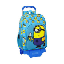 Cartable à roulettes Minions Minionstatic Bleu (33 x 42 x 14 cm)