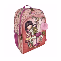 Cartable Gorjuss Carousel Saumon 34.5 x 43.5 x 22 cm