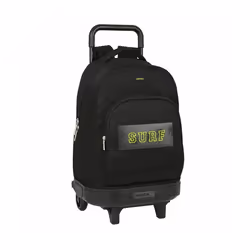 Cartable à roulettes Safta Surf Noir (33 x 45 x 22 cm)