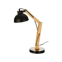 Flexo/Lampe de bureau EDM 32116 Noir Bois Métal 60 W E27 Ø 16 x 52 cm Ø 16 x 53 cm