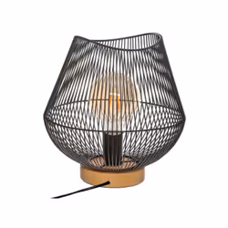 Lampe de bureau Atmosphera Jena Noir Métal 40 W (Ø 28 x 26 cm)