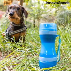 Bouteille avec Distributeur d'Eau et d'Aliments pour Animaux 2 en 1 Pettap InnovaGoods