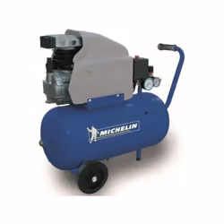 Le compresseur Michelin MB24 dispose d'une cuve de 24 litres et d'un moteur de 2 CV. Il offre un débit d'air aspiré de 200 L/ ...