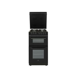 Cuisiniere gaz Continental Edison CECDF5060B3 - 4 feux - noir - L50 xP60 x H90 cm
