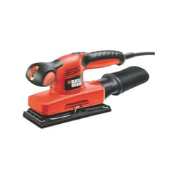 Black&decker - Ponceuse Vibrante 1/3 Feuille Filaire 240W black+decker ( Livrée en Coffret + 5 Abrasifs) - KA320EKA-QS