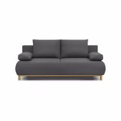 La banquette convertible MIKA est un canapé-lit 3 places en tissu gris avec un grand coffre de rangement intégré. Sa structur ...