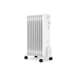 Oceanic - Radiateur bain d'huile électrique - 2000 Watts 3 puissances - 9 éléments - Mobile - Blanc
