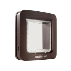 Grande chatiere a puce électronique - Marron - 178 mm x 170 mm (Mémorisation d'un maximum de 32 puces) - Sureflap