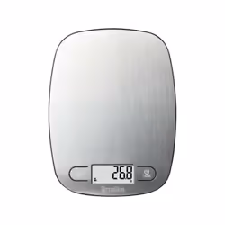 La balance de cuisine électronique TERRAILLON Classic Inox a une capacité de 5kg avec une graduation de 1g. Elle dispose d'un ...