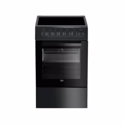 BEKO - FSS57100GAC - Cuisiniere - Pose libre - L 50 x P 60 x H 85 cm - 4 Vitrocéramiques - Four convection - Parois catalytiq ...