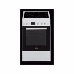 Cuisiniere  vitrocéramique CONTINENTAL EDISON CECV50FCW - 4 feux - L49.5 x H82.7 xP58 cm - Blanc