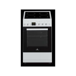 Cuisiniere  vitrocéramique CONTINENTAL EDISON CECV50FCW - 4 feux - L49.5 x H82.7 xP58 cm - Blanc