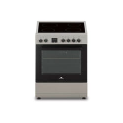 Cuisiniere vitrocéramique Continental Edison CECV60FCS - 4 feux - L58,8 xP61 xH83 cm - Silver