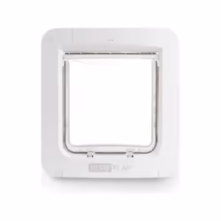 SUREFLAP Grande Chatiere a Puce électronique Connecté - Blanc - 178 mm x 170 mm (Livré sans le Hub)
