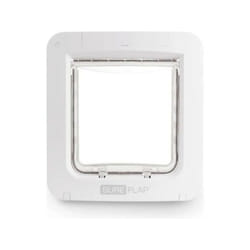 SUREFLAP Grande Chatiere a Puce électronique Connecté - Blanc - 178 mm x 170 mm (Livré sans le Hub)