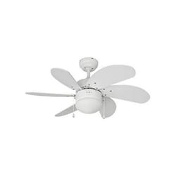 Ventilateur de Plafond avec Lumière EDM 33985 Aral Blanc 50 W