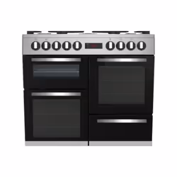 Piano de cuisson électrique BEKO - 6 gaz + 1 wok - 100 cm - PF335325DX - Inox - Convection naturelle - Catalyse latérale sur  ...