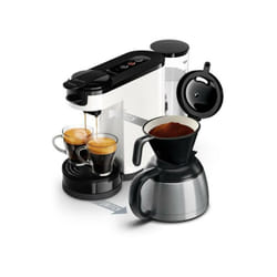 Philips - Machine a Cafe 2 en 1 senseo Switch HD6592/05, 2 en 1 avec filtre et dosette, Verseuse isotherme, Crema plus