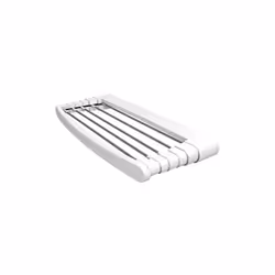 Corde à Linge Rétractable Gimi 153791 Telepack 70 Mural Aluminium Blanc Résine (70 x 30 x 6 cm) (5 m)