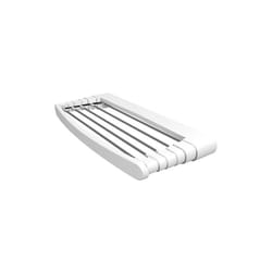 Corde à Linge Rétractable Gimi 153791 Telepack 70 Mural Aluminium Blanc Résine (70 x 30 x 6 cm) (5 m)