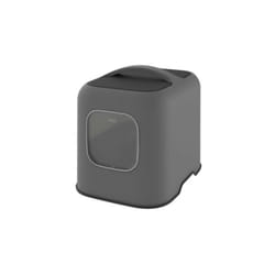 Rotho - Maison toilette pour chat 57 x 39 x 40 cm - Bac a litiere - Anthracite