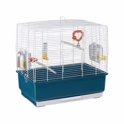 Cage Diva de couleur Noir de la marque Ferplast. Dimension : Diametre 40 x 65cm. Couleur principale: Blanc. Taille de l'anima ...