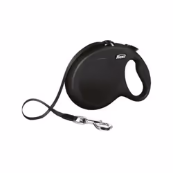 Laisse New Classic L Tape 8 m black Flexi CL30T8-251-S-20