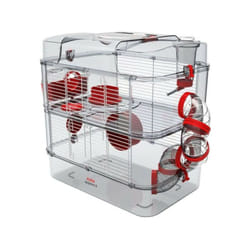 Zolux - Cage sur 2 étages pour hamsters, souris et gerbilles - Rody3 duo - l 41 x p 27 x h 40,5 cm - Grenadine