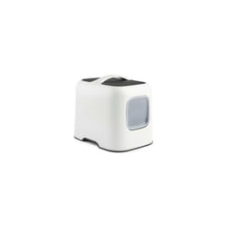 Maison toilette pour chat 57 x 39 x 40 cm - Bac a litiere - Blanc de Gui - Rotho