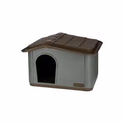 La maison pour chat Paola Eco est respectueuse de l'environnement car fabriquée a partir de plastique recyclé - Elle saura vo ...