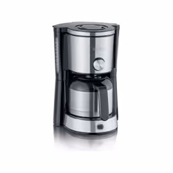 Machine a Cafe - Cafetiere Electrique  filtre isotherme SEVERIN KA4845 - 8 tasses - 1 L - 1 000 W - Sélecteur d'arôme - Inox/ ...